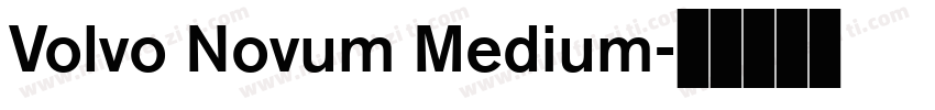 Volvo Novum Medium字体转换